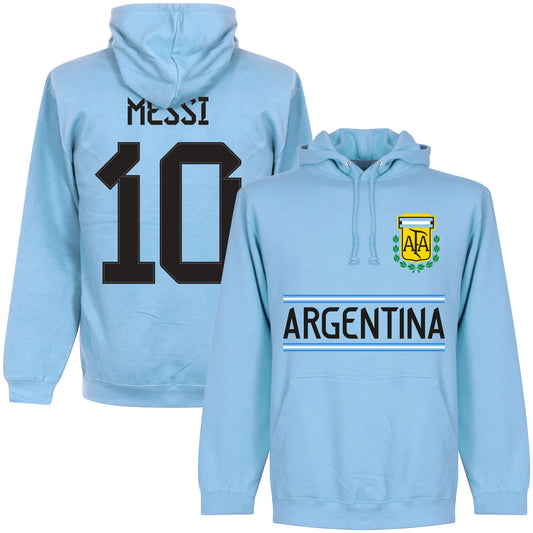 Argentina Messi 10 Team KIDS Hoodie - Sky Blue