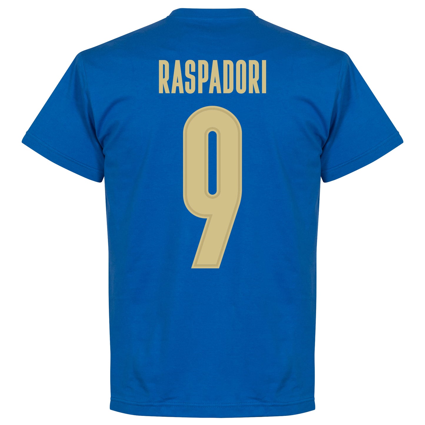 Italy Raspadori 9 Team T-shirt - Royal