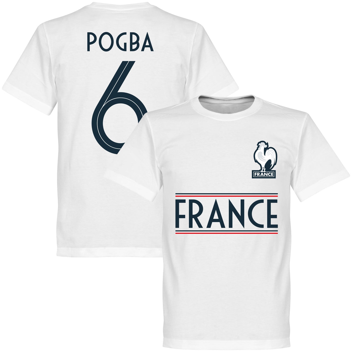 France Pogba 6 Team T-Shirt - White