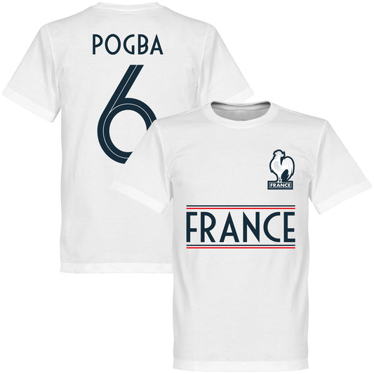 France Pogba 6 Team T-Shirt - White