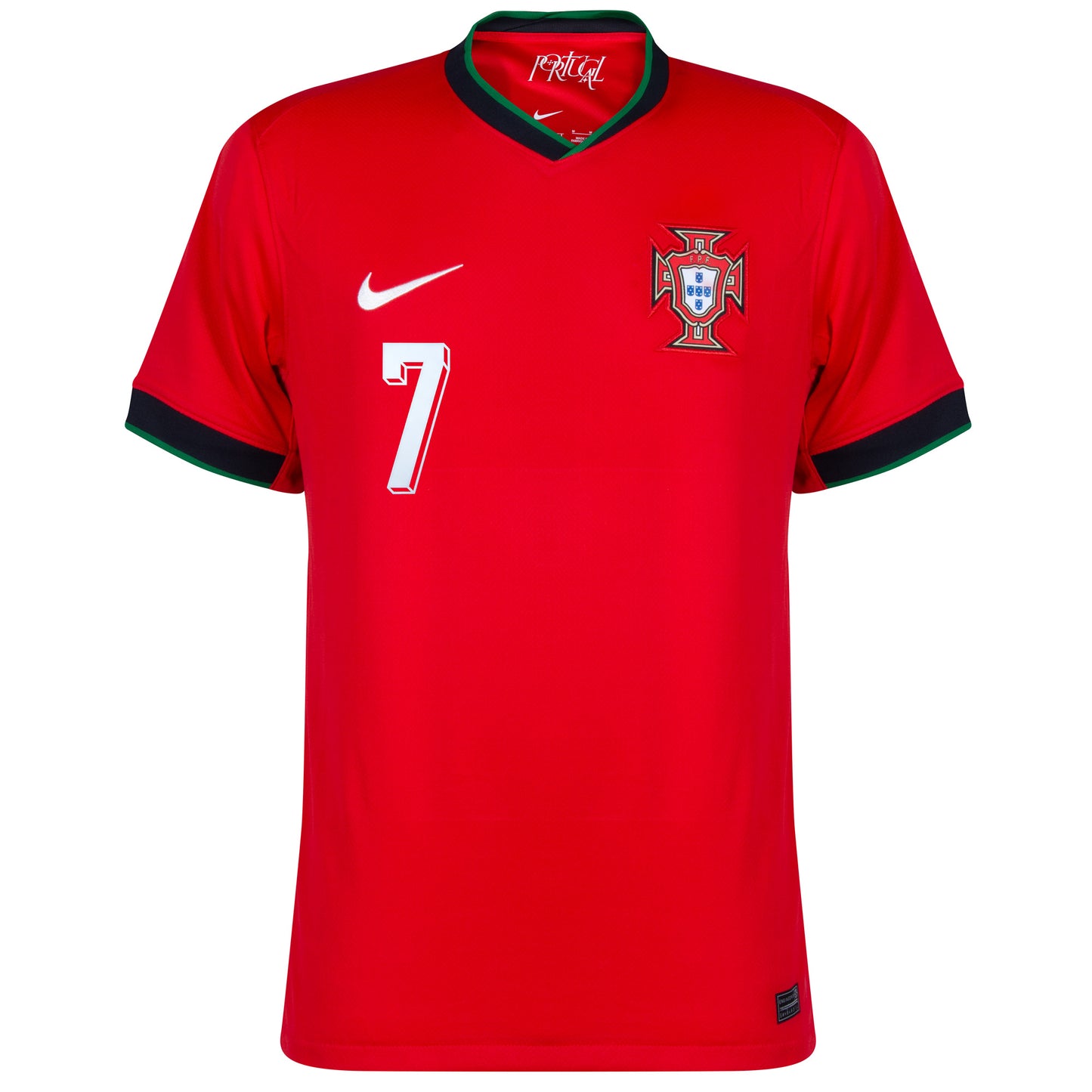 Nike Portugal Home Ronaldo 7 Shirt 2024-2025 (Official Printing)