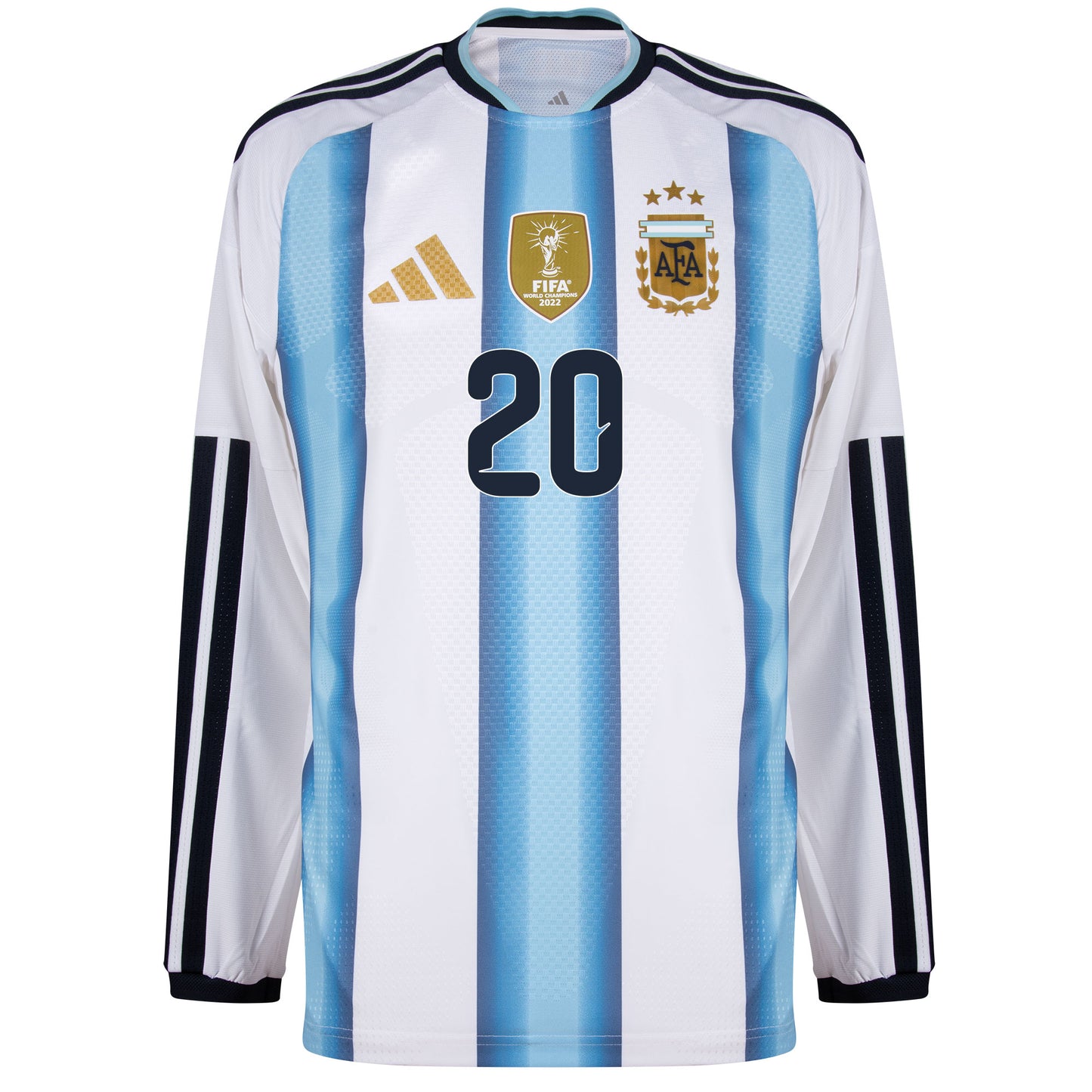adidas Argentina Authentic Home L/S Mac Allister 20 Shirt 2026-2027 (Official Printing)