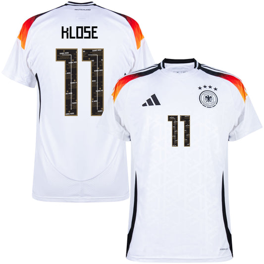 adidas Germany Home Klose 11 Jersey 2024-2025 (Danke Klose Printing)