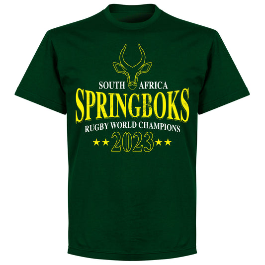 South Africa 2023 Rugby Champions T-shirt - Bottle Green