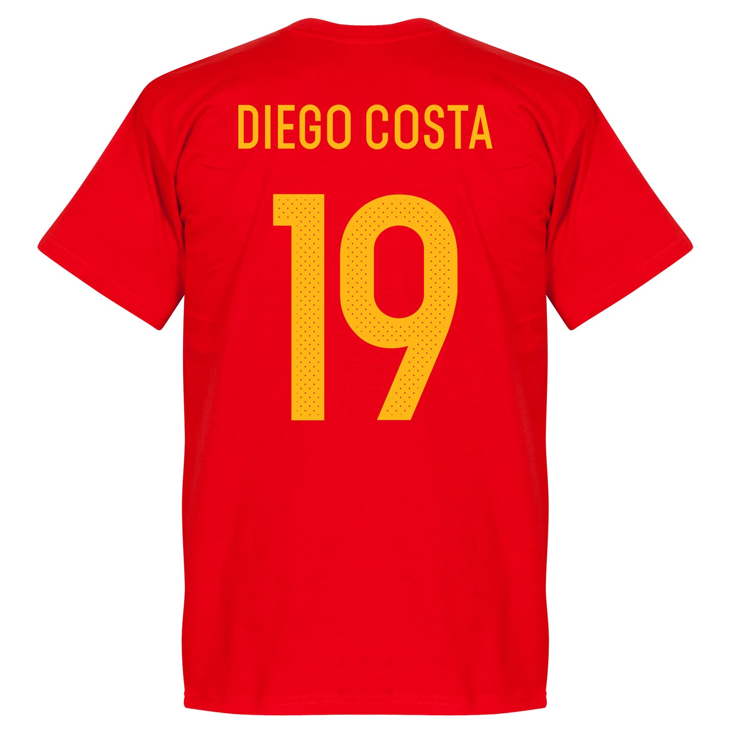 Spain Team Diego Costa Team T-Shirt - Red
