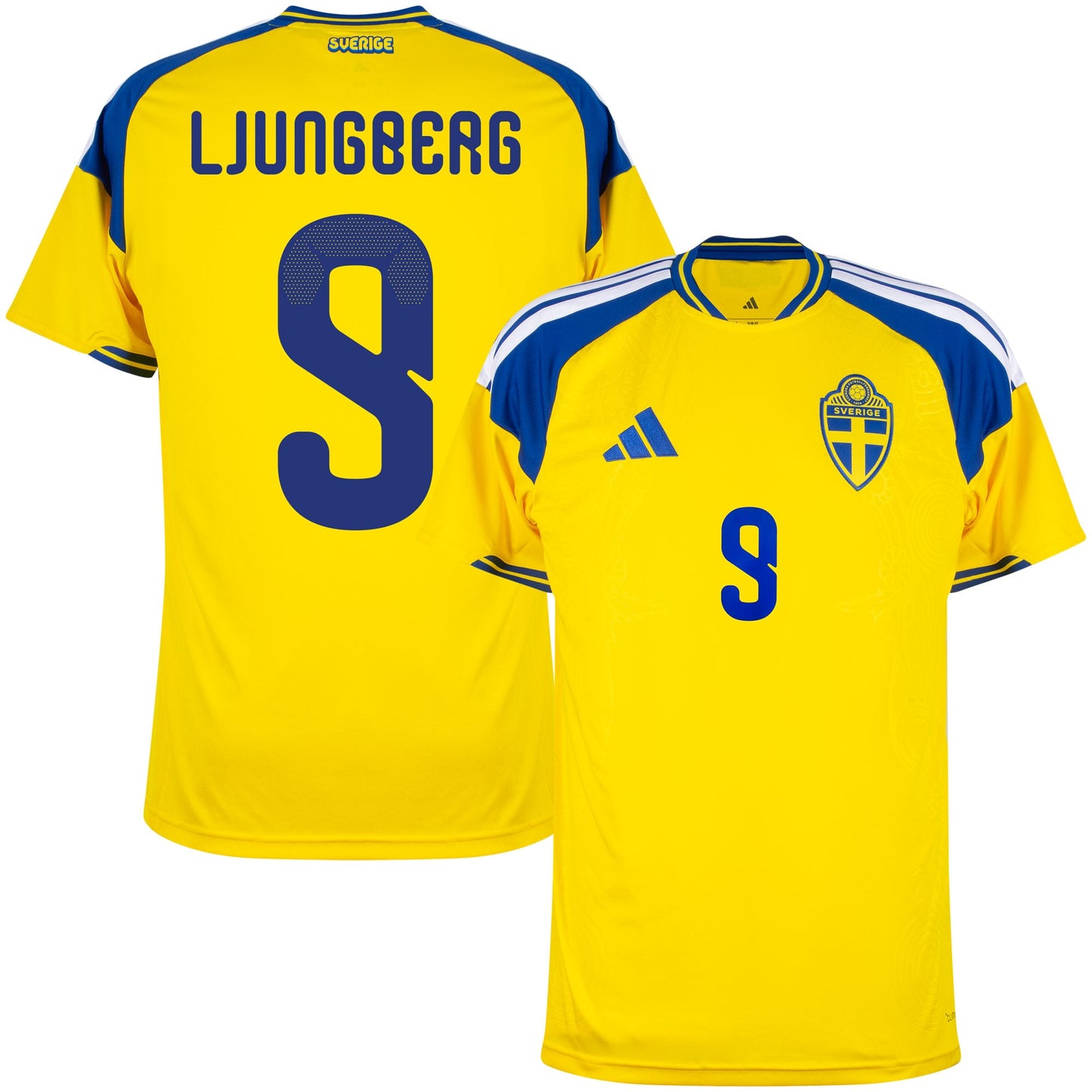 adidas Sweden Home Ljunberg 9 Shirt 2026-2027 (Official Printing)