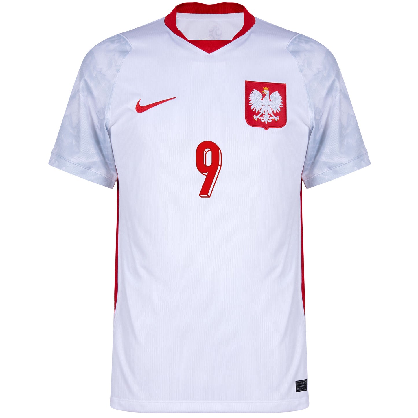 Nike Poland Home KIDS Lewandowski 9 Shirt 2026-2027 (Fan Style Printing)