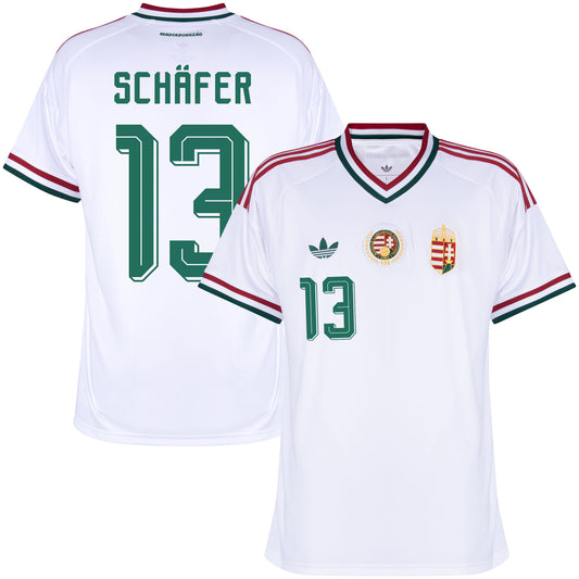 adidas Hungary Away Schafer 13 Shirt 2026-2027 (Official Printing)