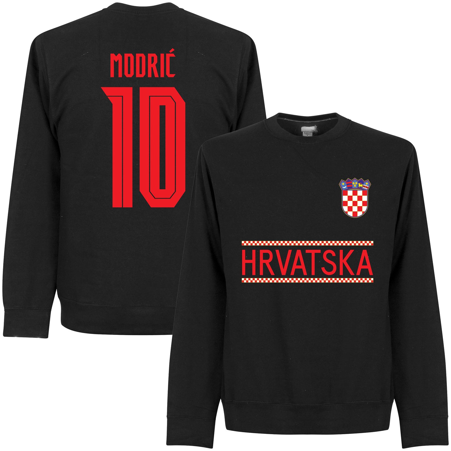 Croatia Modric 10 Team Sweatshirt - Black