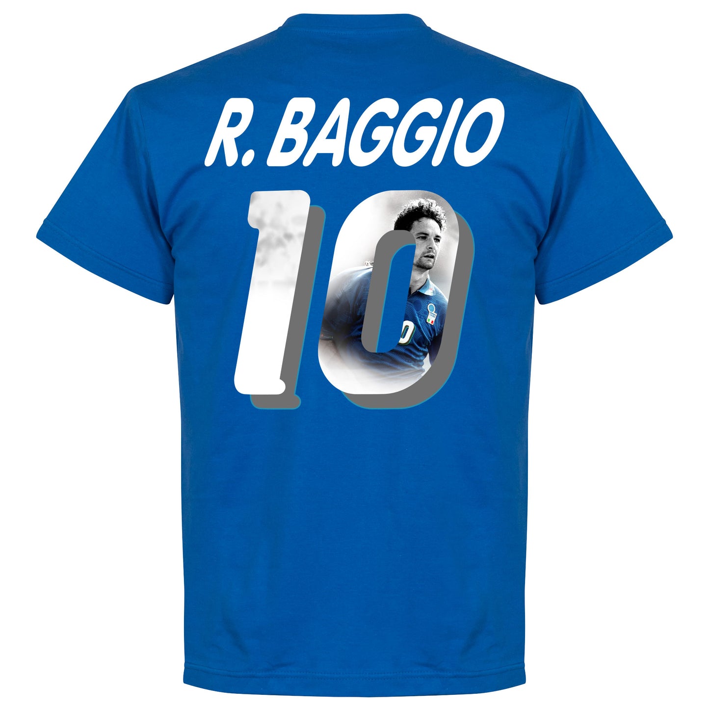 1994 Italy Home Baggio Gallery T-Shirt - Royal