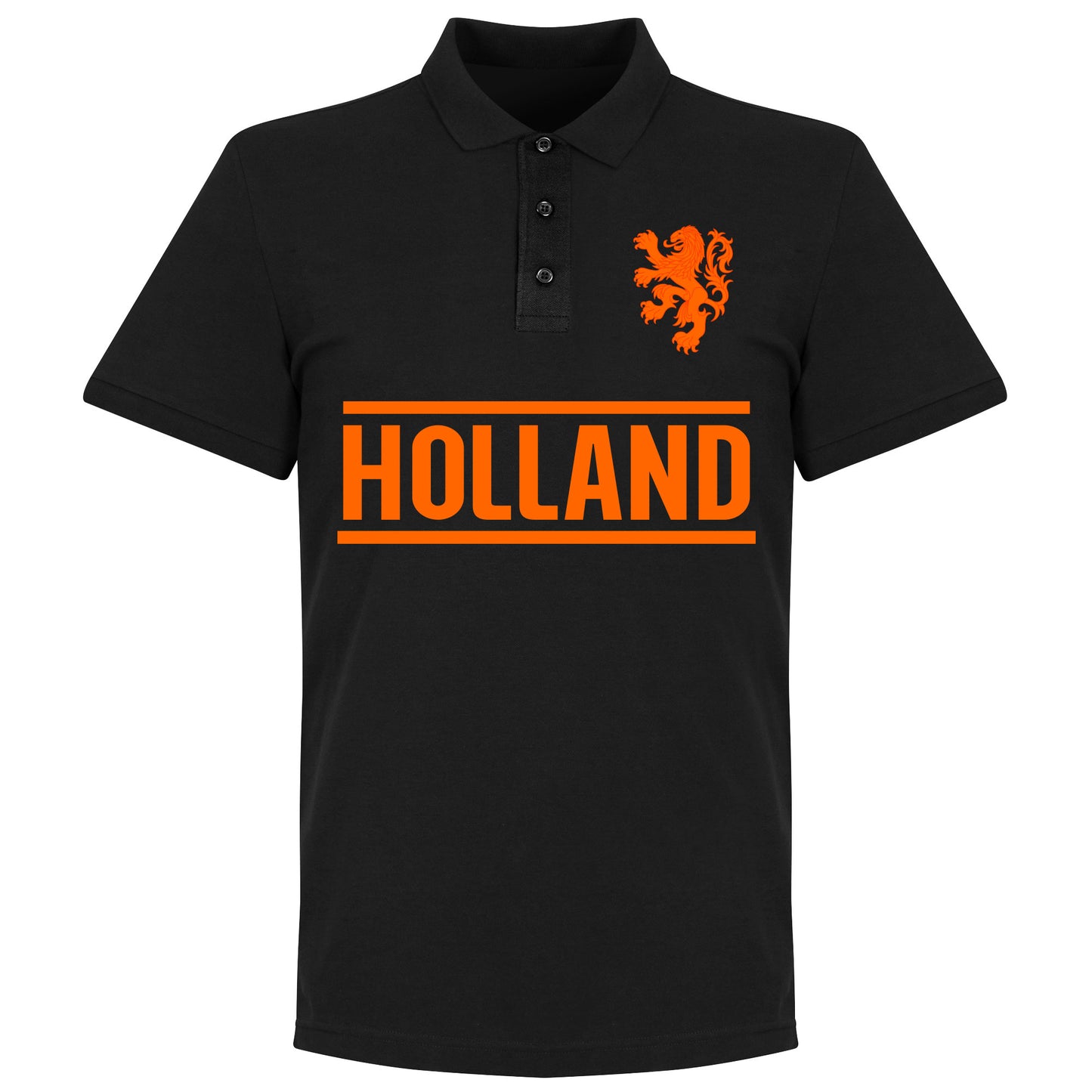 Holland Team Polo Shirt - Black
