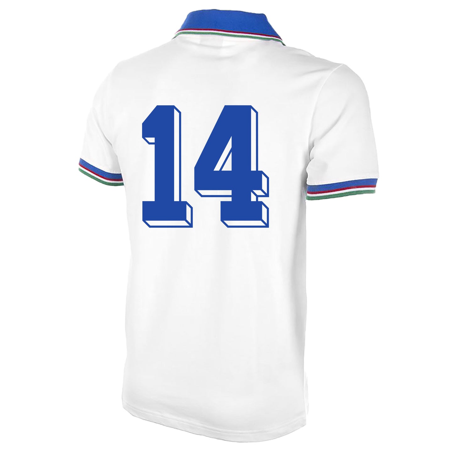 Copa Italy Away No.14 Retro Shirt World Cup 1982 (Retro Flock Printing)