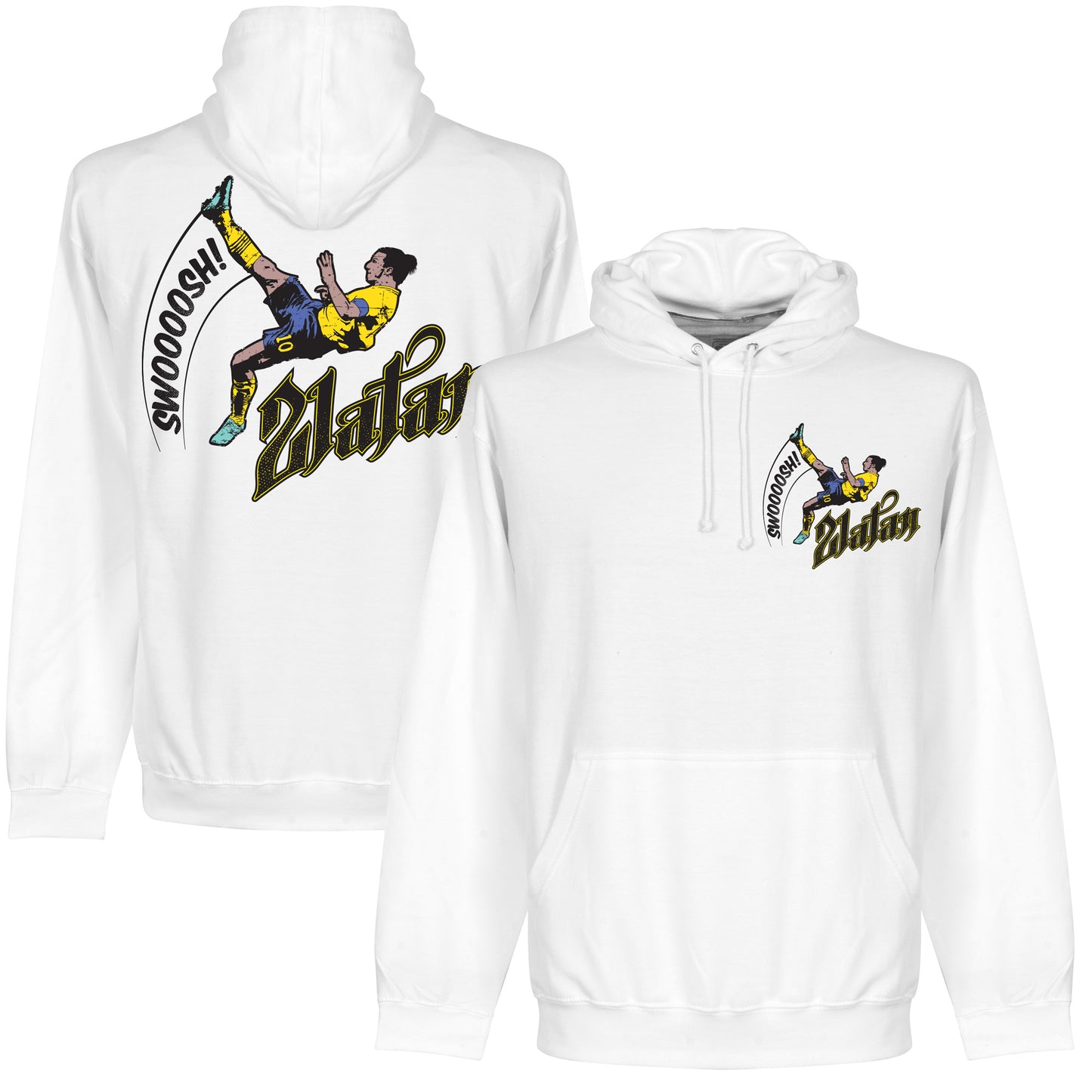 Zlatan Bicycle Kick Hoodie - White