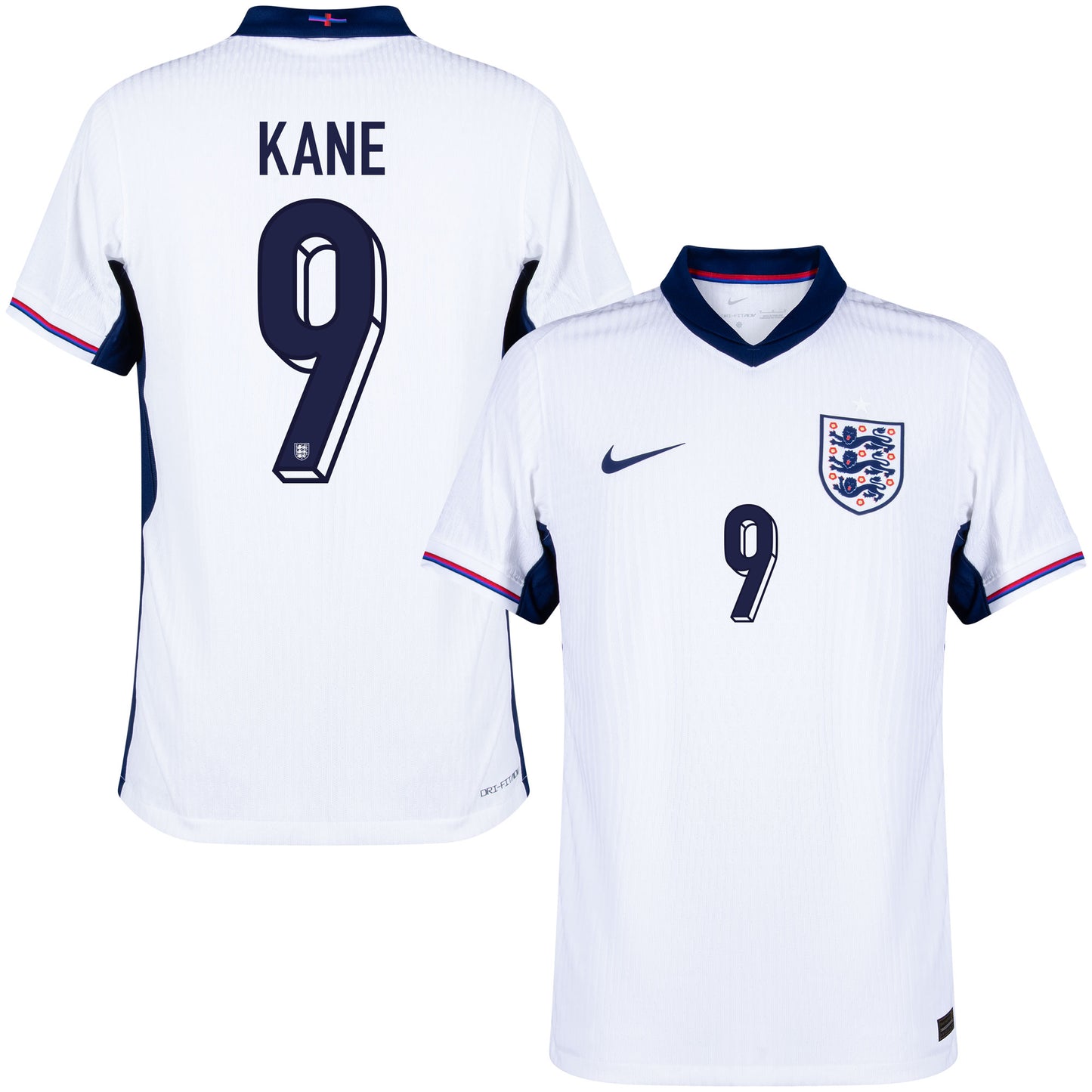 Nike England Dri-Fit ADV Match Home Kane 9 Shirt 2024-2025 (Official Printing)