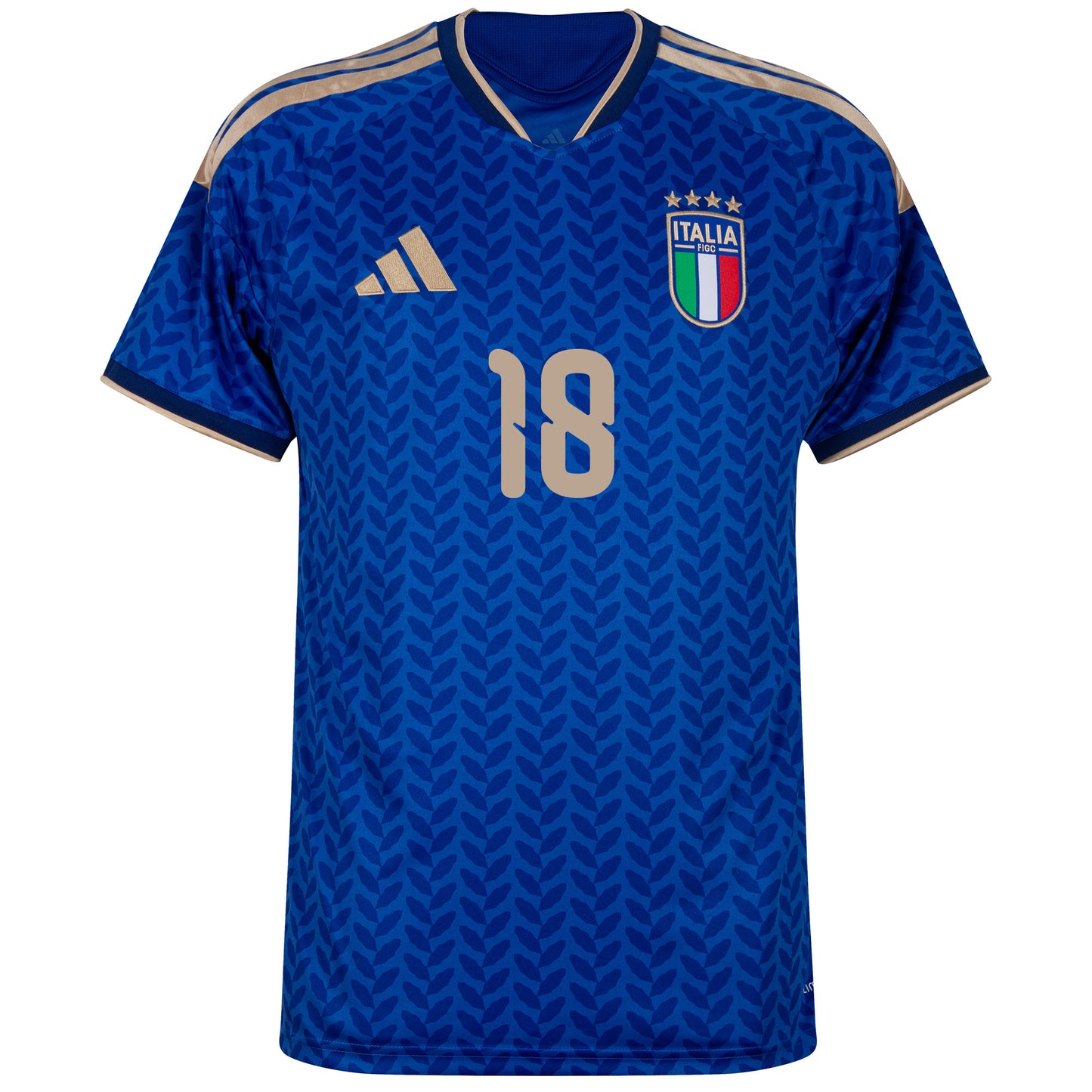 adidas Italy Home KIDS Barella 18 Shirt 2026-2027 (Official Printing)