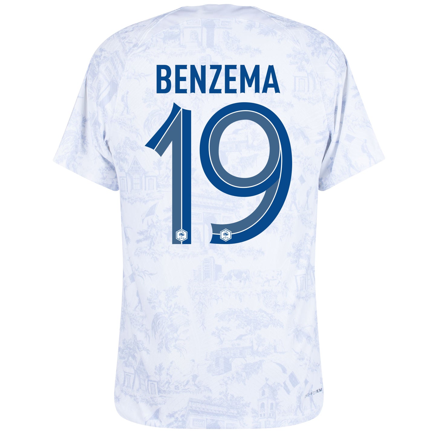 Nike France Dri-Fit ADV Match Away Benzema 19 Shirt 2022-2023 (Official Printing)