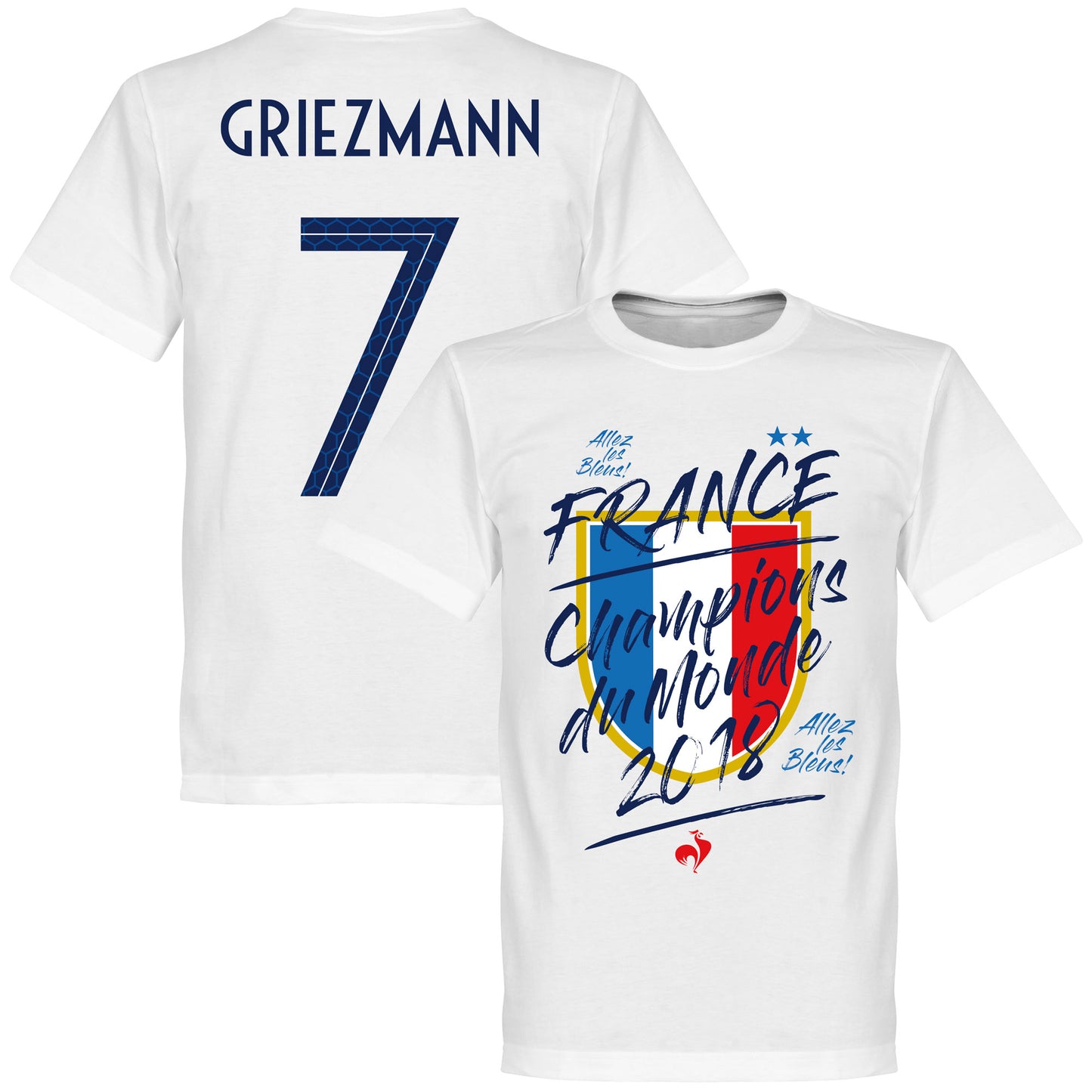 France Champion du Monde Griezmann 7 T-Shirt - White