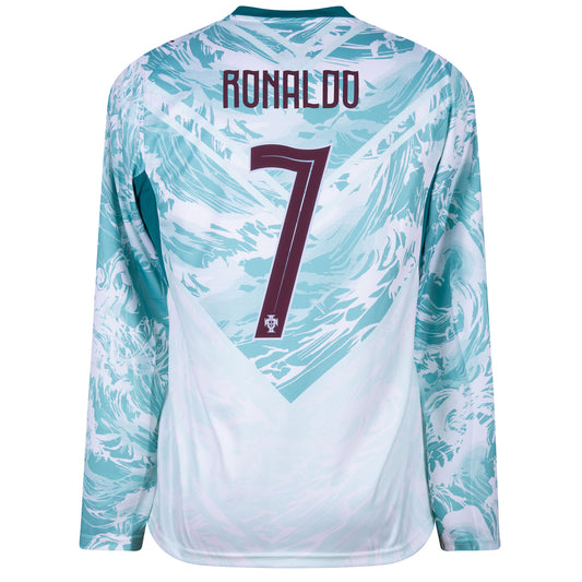 Puma Portugal Away L/S Ronaldo 7 Shirt 2026-2027 (Official Printing)
