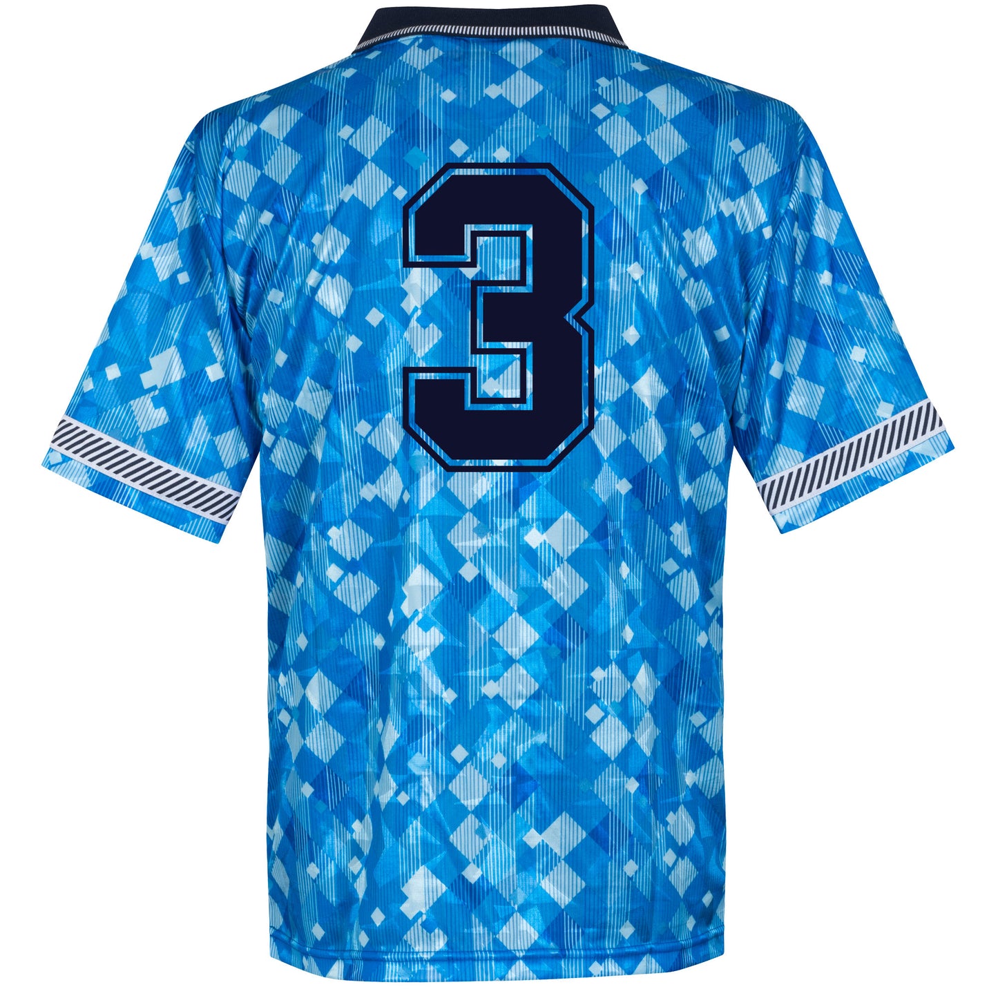 Score Draw England 3rd no. 3 Retro Shirt World Cup 1990 (Retro Flock Printing)