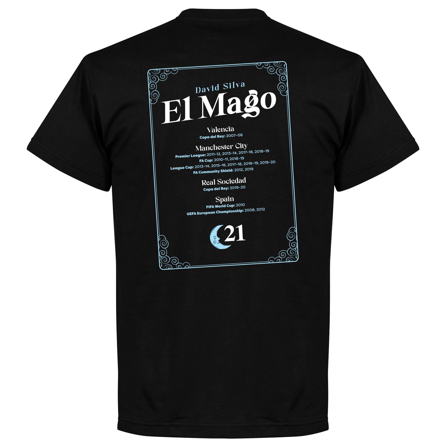 David Silva El Mago Honours T-shirt - Black