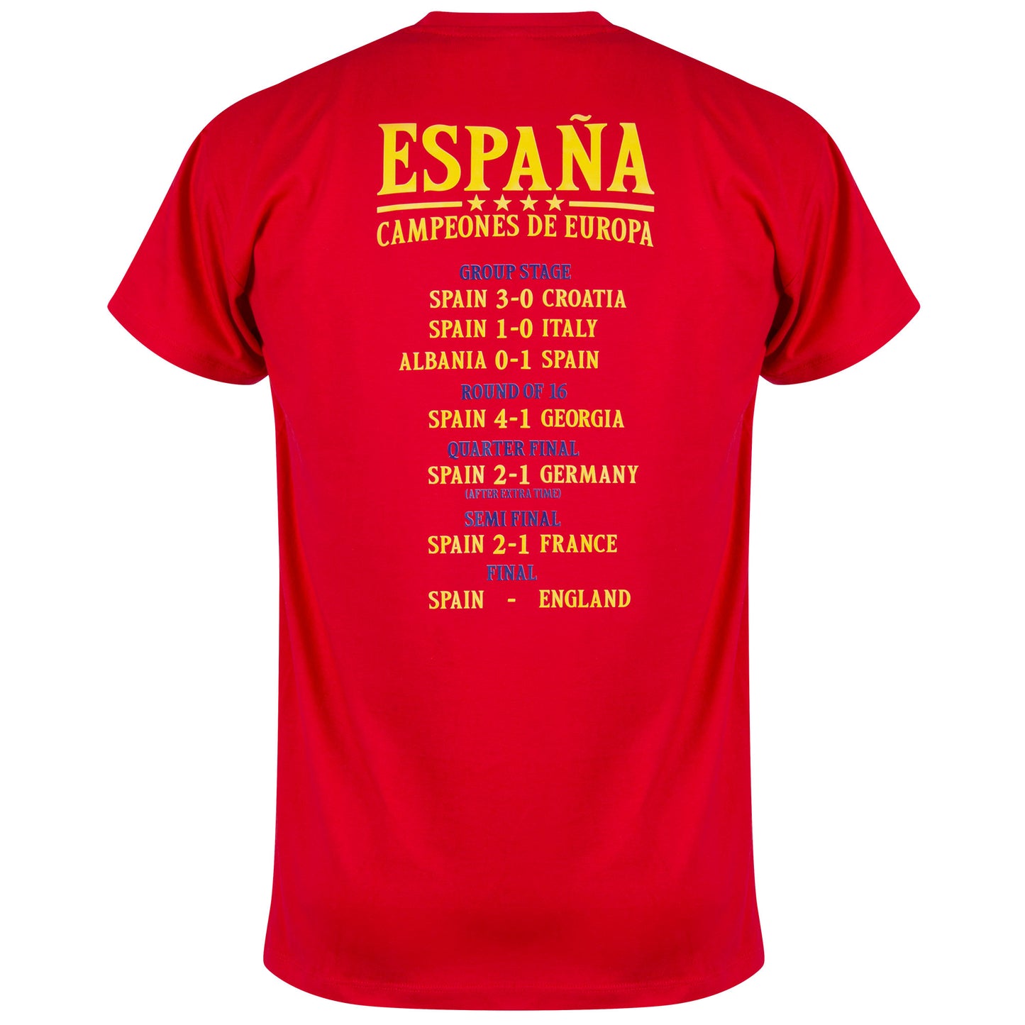 Spain Campeones de Europa 2024 Road to Victory T-shirt - Red