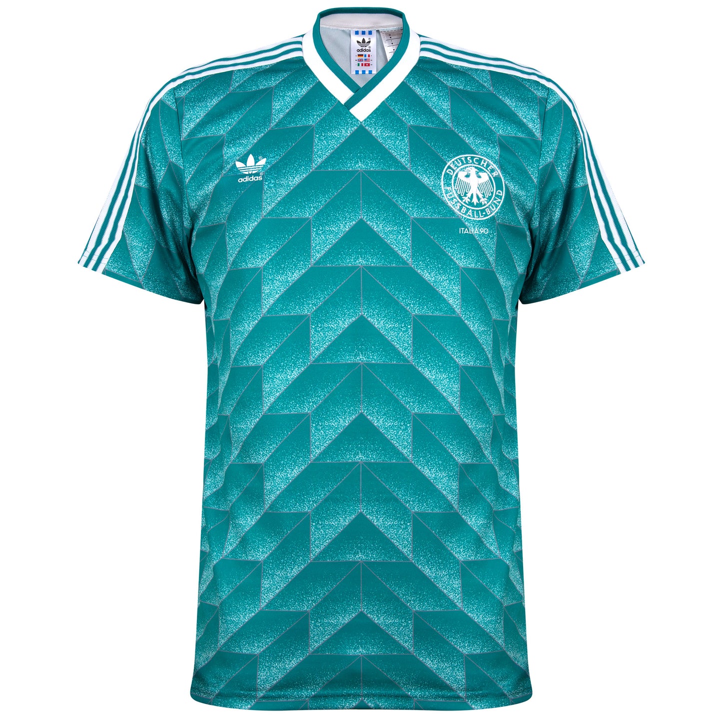 adidas Germany Away Reissue Jersey 1990 incl. Italia '90 (Retro Flock Printing)