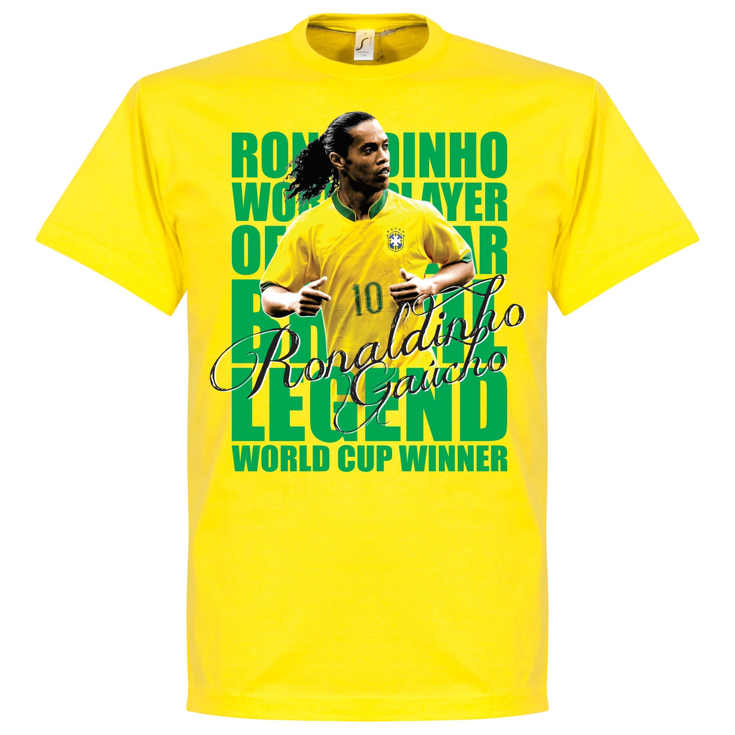 Ronaldinho Legend T-shirt - Yellow