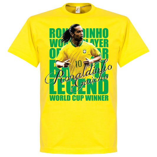 Ronaldinho Legend T-shirt - Yellow