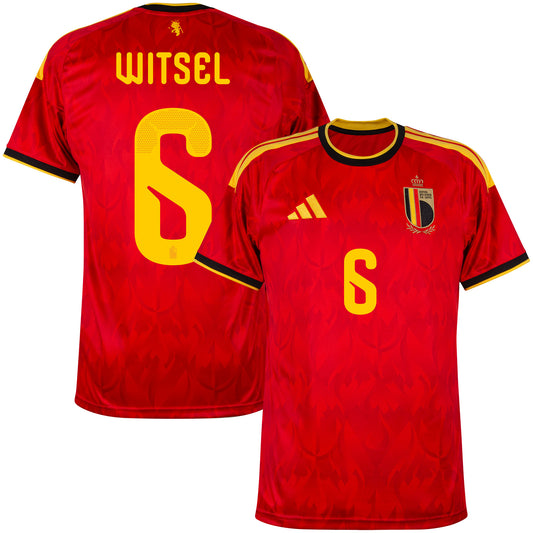adidas Belgium Home Witsel 6 Shirt 2026-2027 (Official Printing)