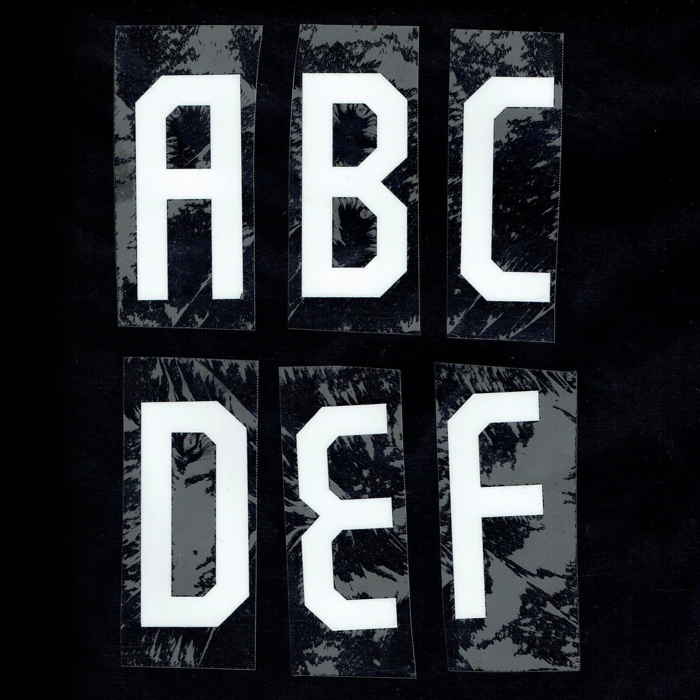 24-25 Holland Away Adult Player Letters (54mm)