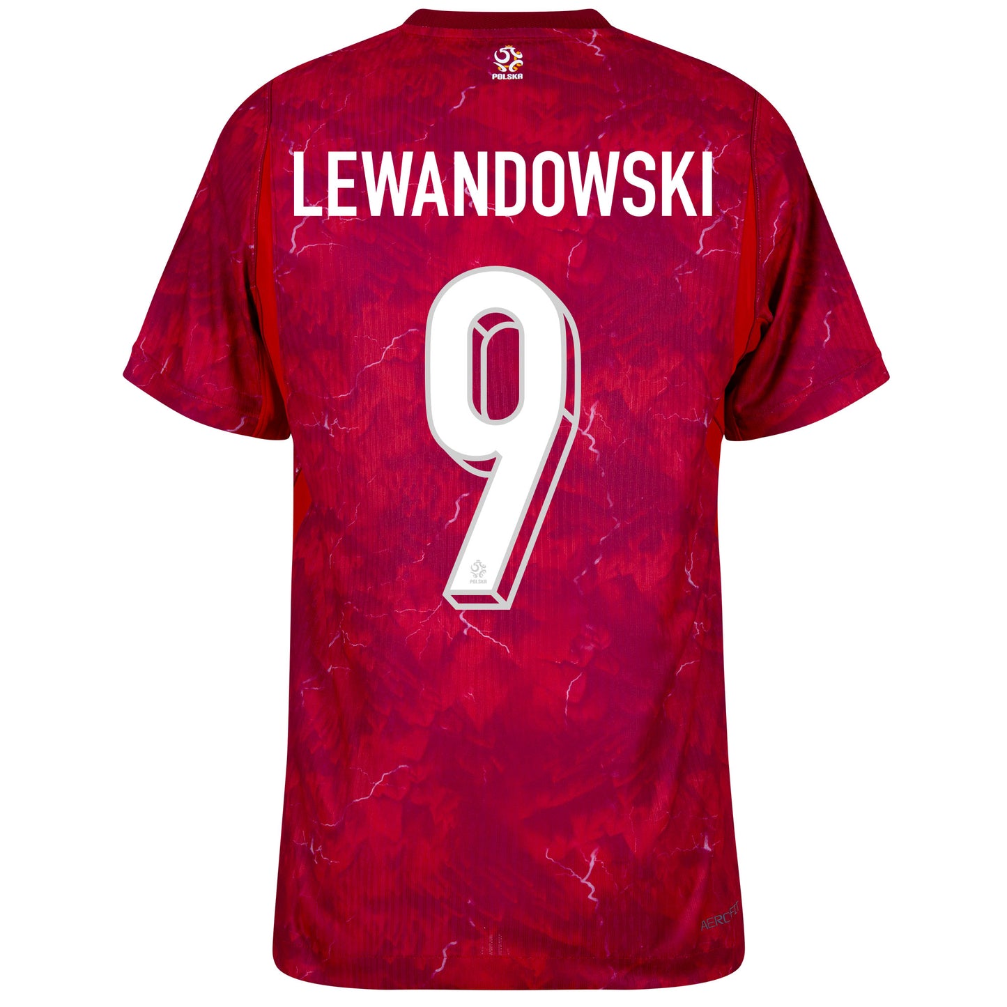 Nike Poland Aero-Fit Match Away Lewandowski 9 Shirt 2026-2027 (Official Printing)