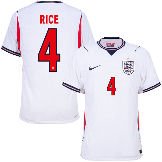Nike England Aero-Fit Match Home Rice 4 Shirt 2026-2027 (Official Printing)