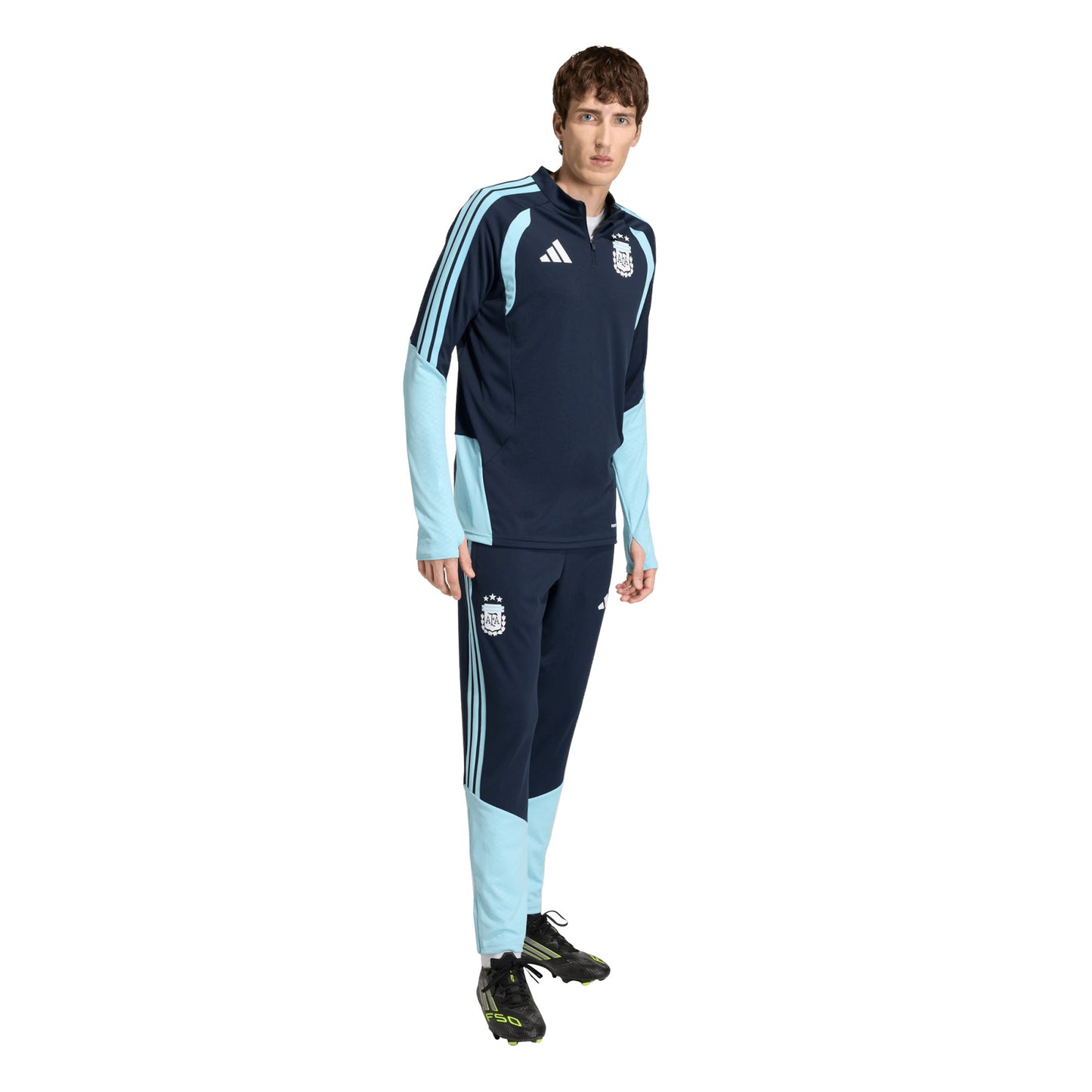 adidas Argentina Training 1/4 Zip L/S Training Top (Formotion) - Navy - 2026-2027