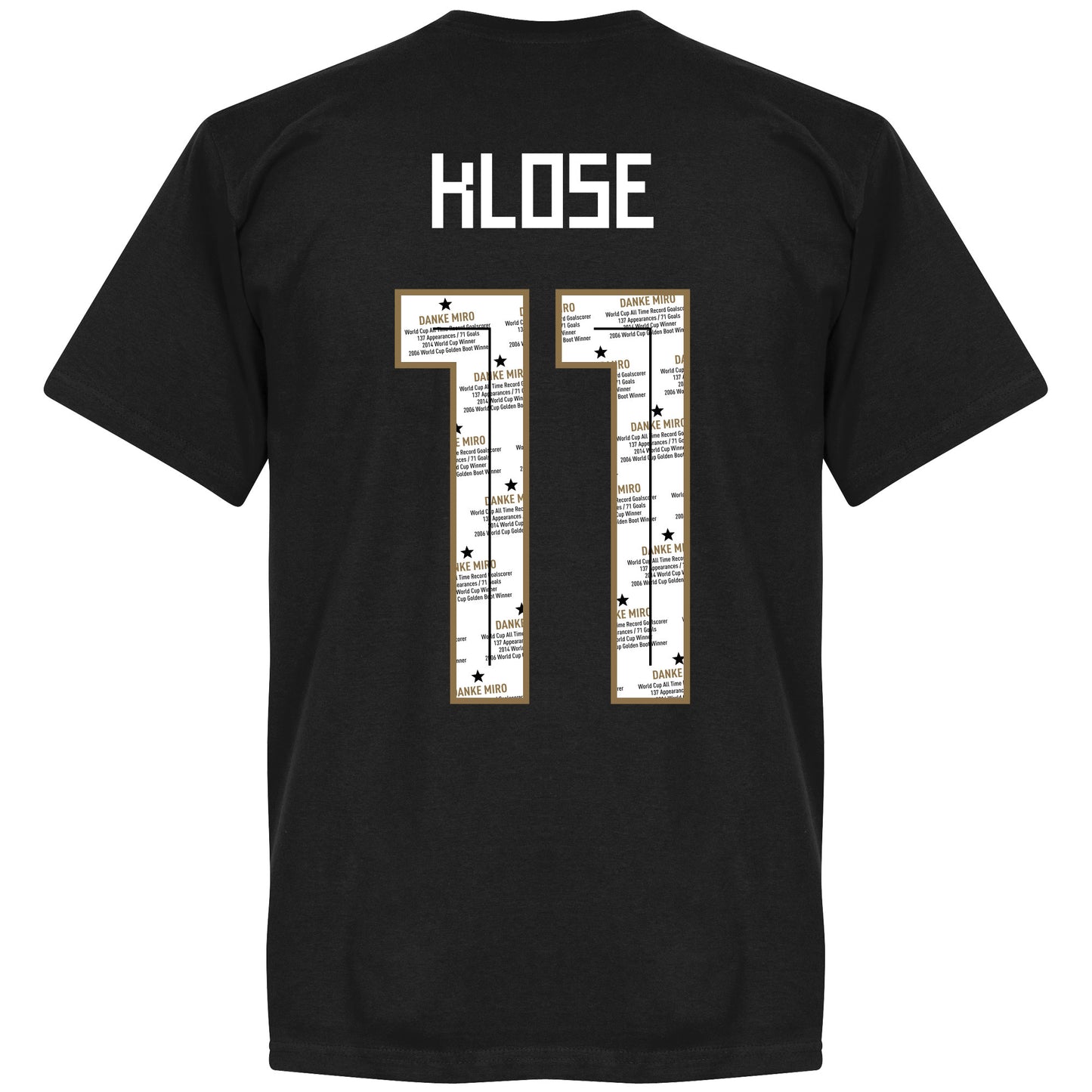 Germany Danke Miro Klose Team KIDS T-Shirt - Black