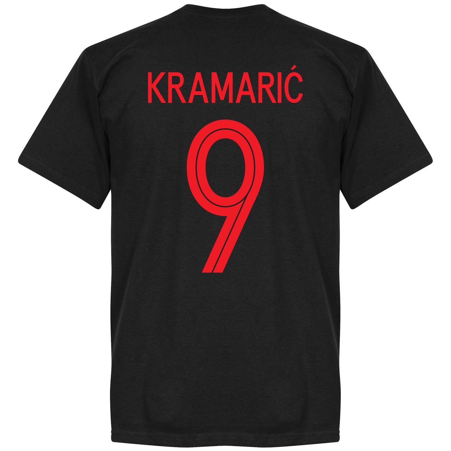 Croatia Kramaric 9 Team T-Shirt - Black