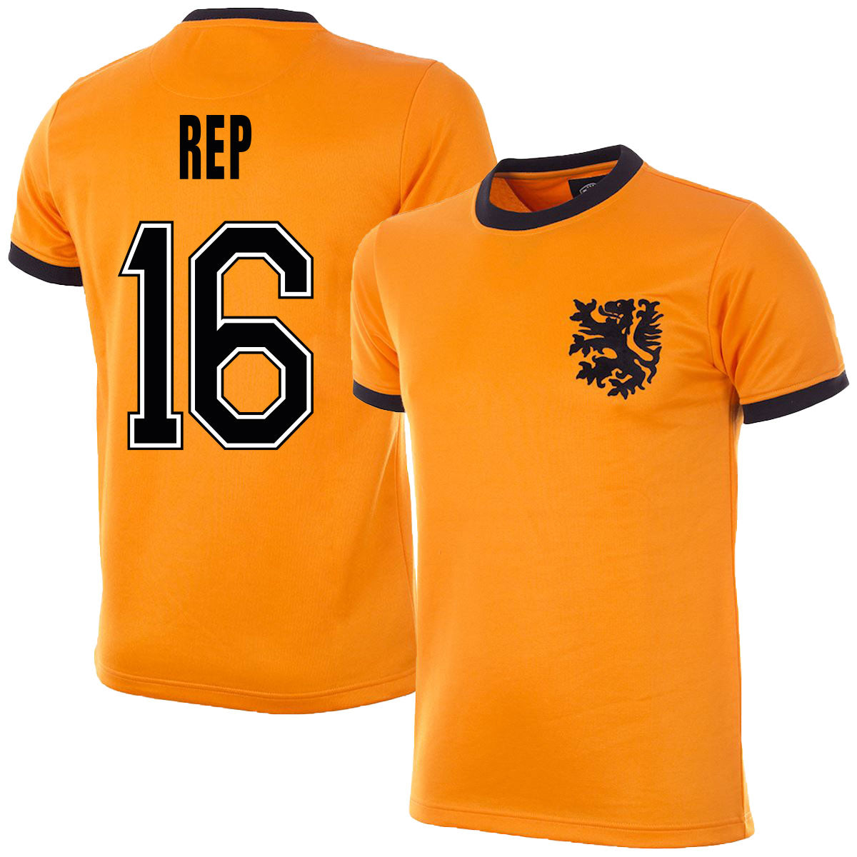 Copa Holland Home Rep 16 Retro Shirt World Cup 1978 (Retro Flock Printing)