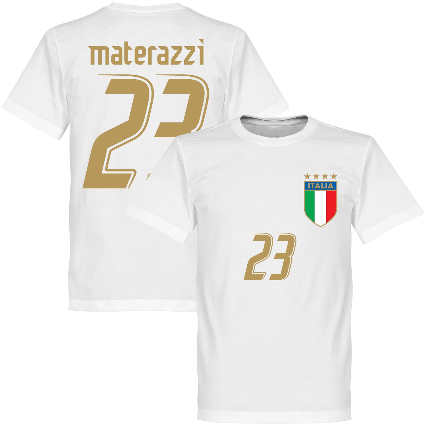 2006 Italy Materazzi T-shirt - White