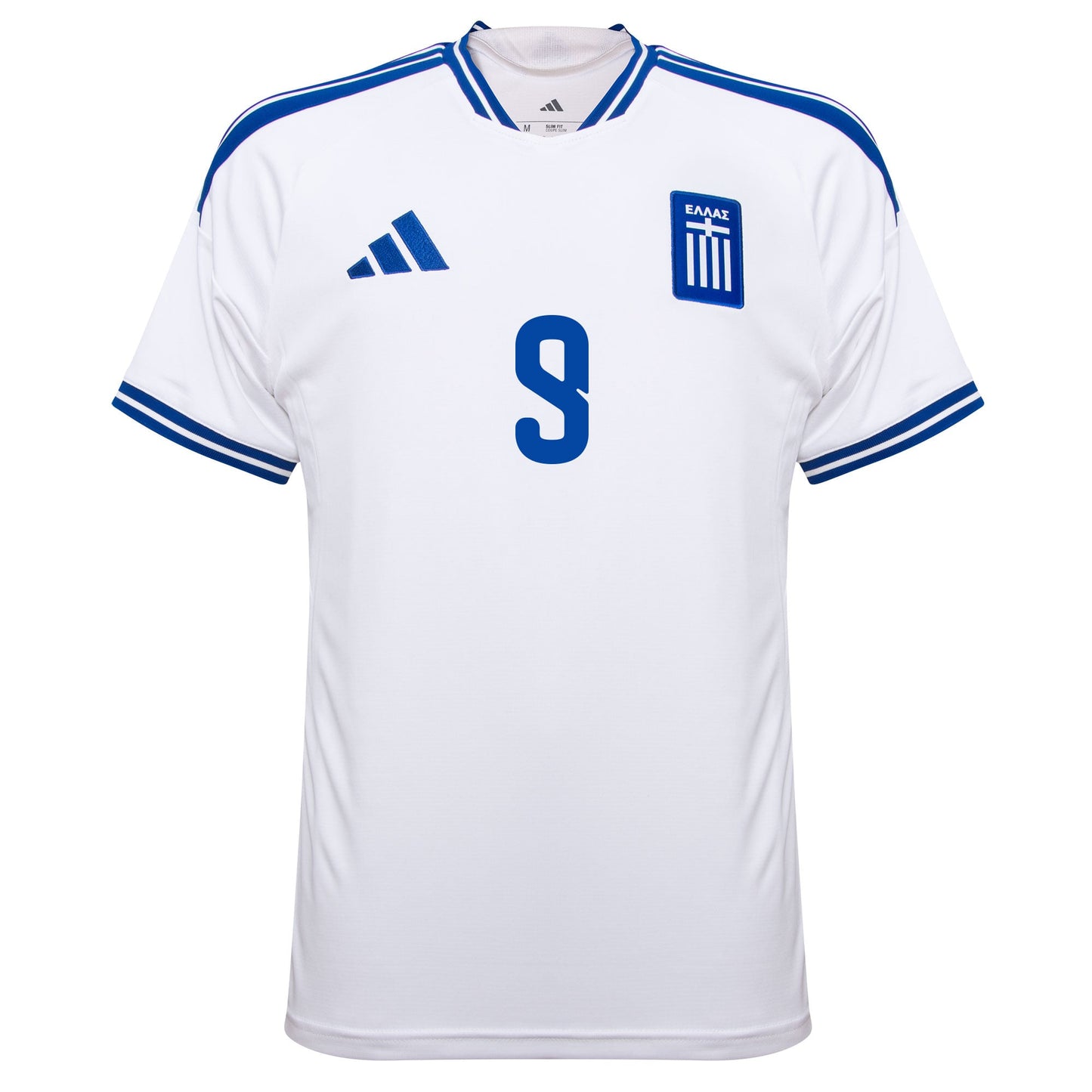 adidas Greece Home ΚΩΣΤΟΥΛΑΣ 9 Shirt 2026-2027 (Greek Alphabet Printing)