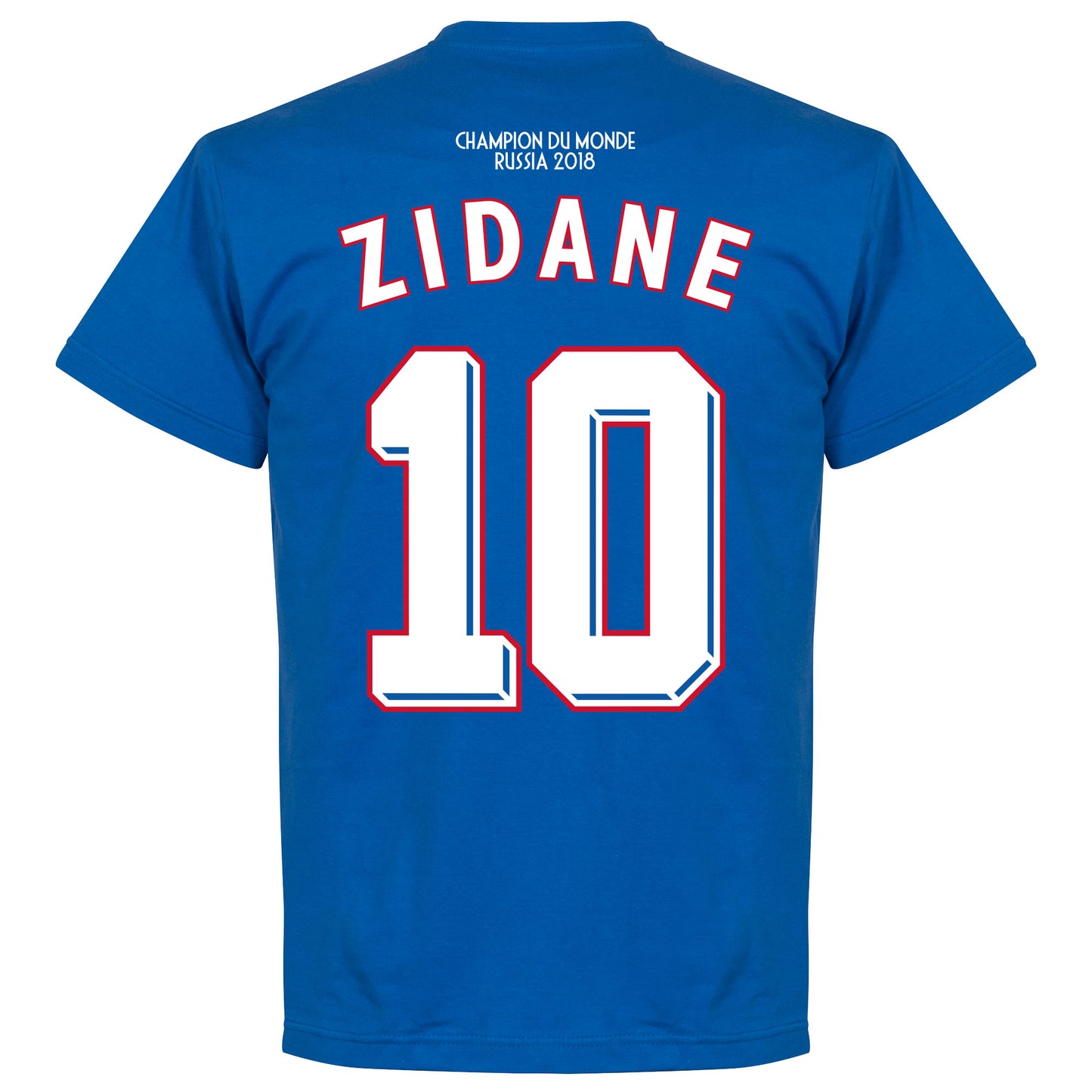 France Champions 98 Retro Zidane 10 T-Shirt - Royal