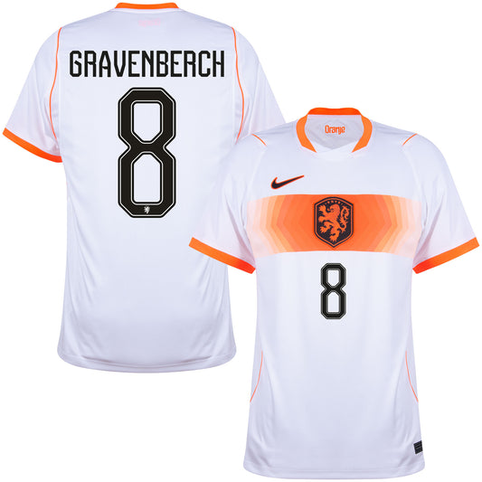 Nike Holland Away Gravenberch 8 Shirt 2026-2027 (Official Printing)