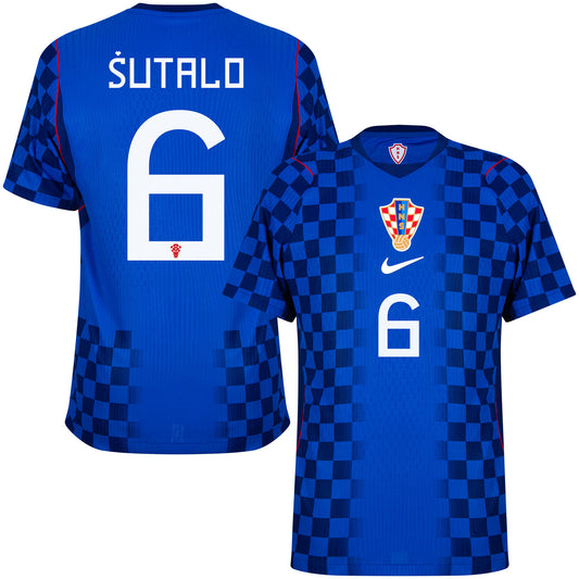 Nike Croatia Aero-Fit Match Away Sutalo 6 Shirt 2026 (Official Printing)