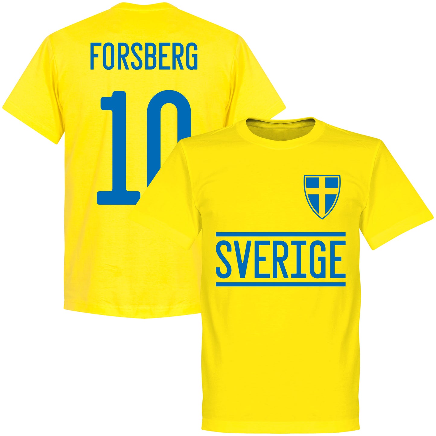 Sweden Forsberg 10 2020 Team T-Shirt - Yellow