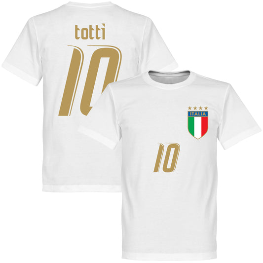2006 Italy Totti T-shirt - White