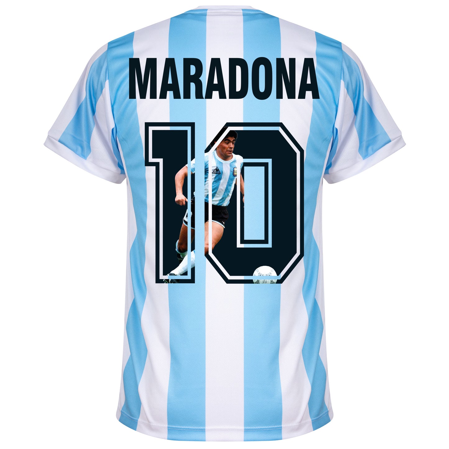 Argentina Home Retro Maradona 10 Shirt 1986 (Gallery Printing)