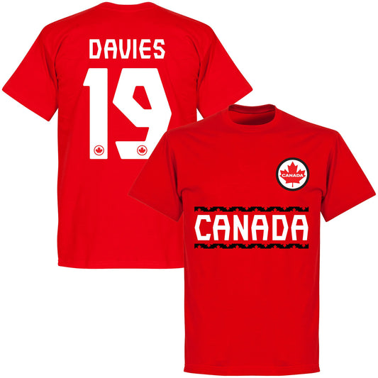 Canada Team Davies 19 KIDS T-shirt - Red