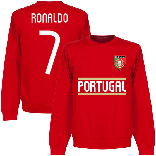 Portugal Team 2018 Ronaldo 7 Sweatshirt - Red