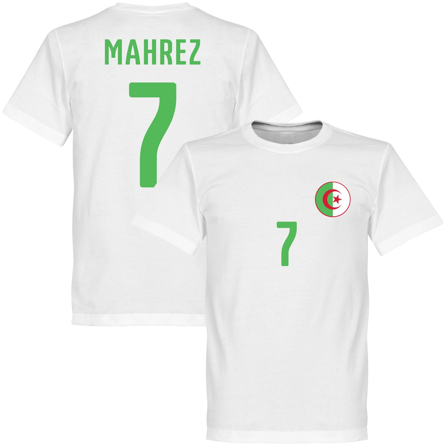 Algeria Crest Mahrez 7 T-shirt - White