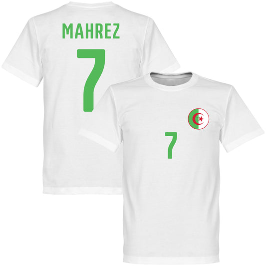 Algeria Crest Mahrez 7 T-shirt - White