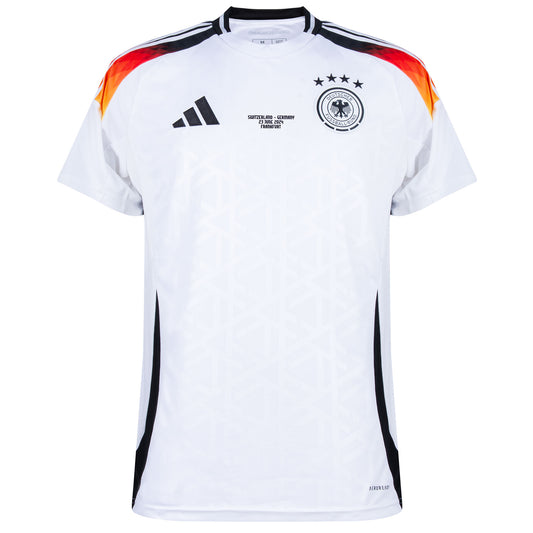 adidas Germany Home Shirt incl. Germany v Switzerland 23 June 2024 Matchday Transfer