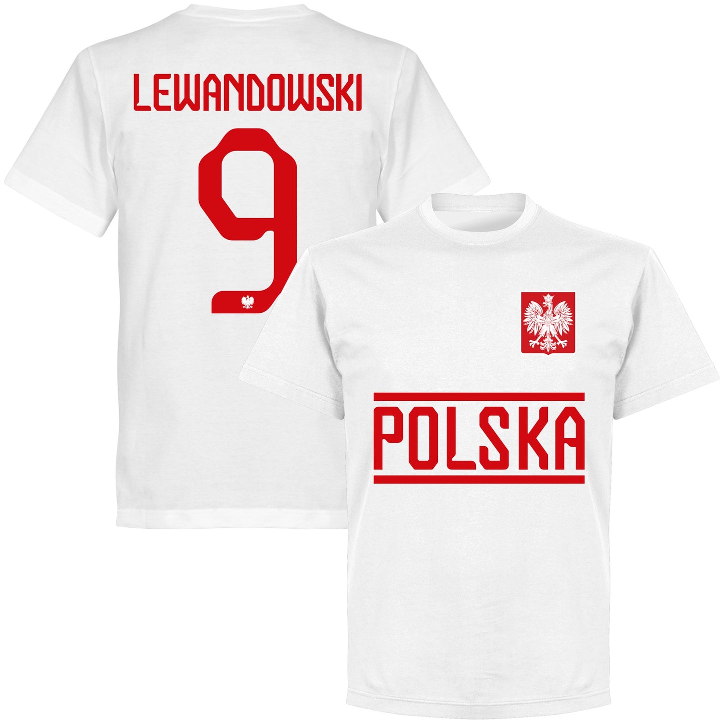 Poland Team Lewandowski 9 T-shirt - White